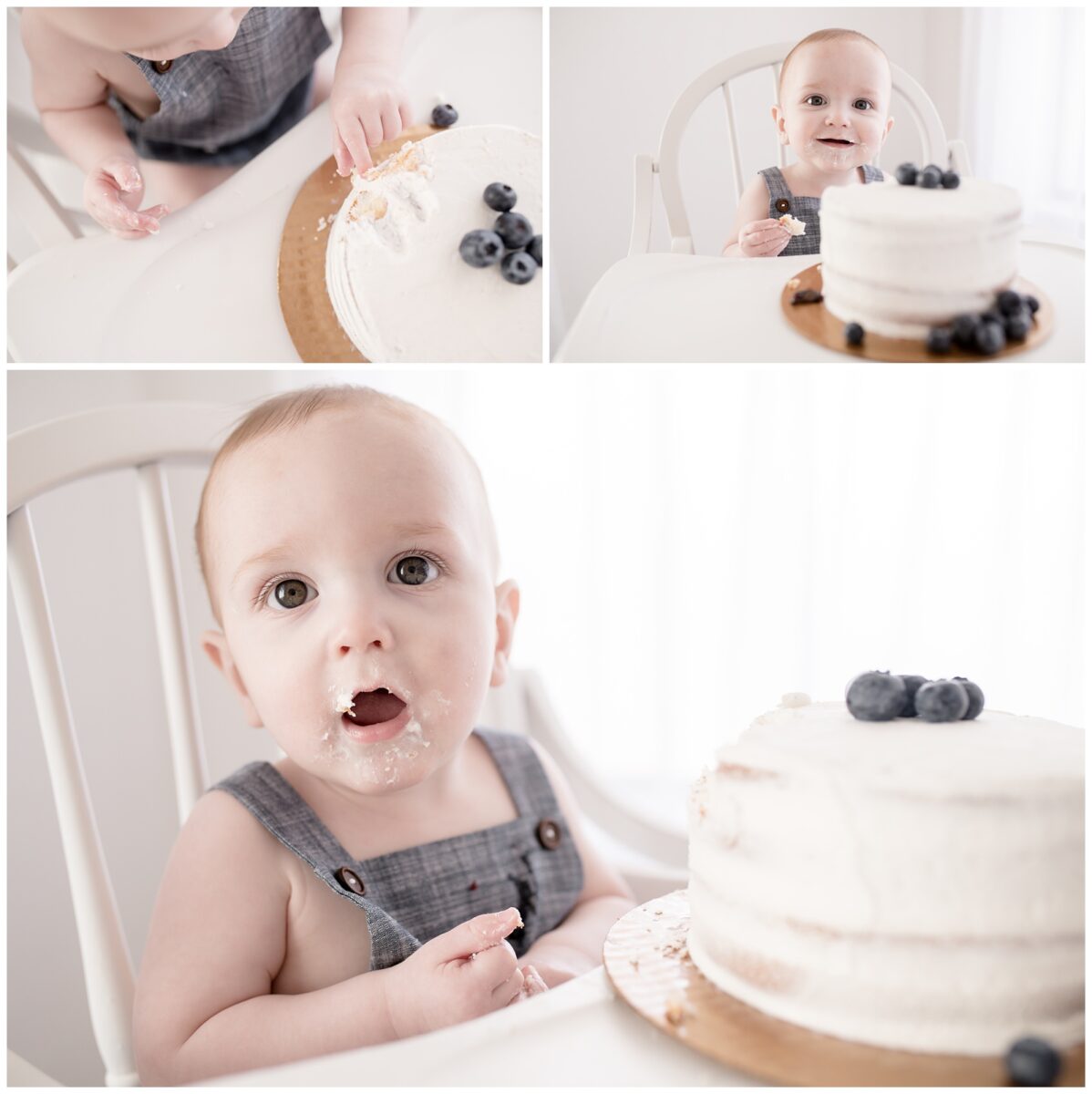 austin cake smash photographer in studio