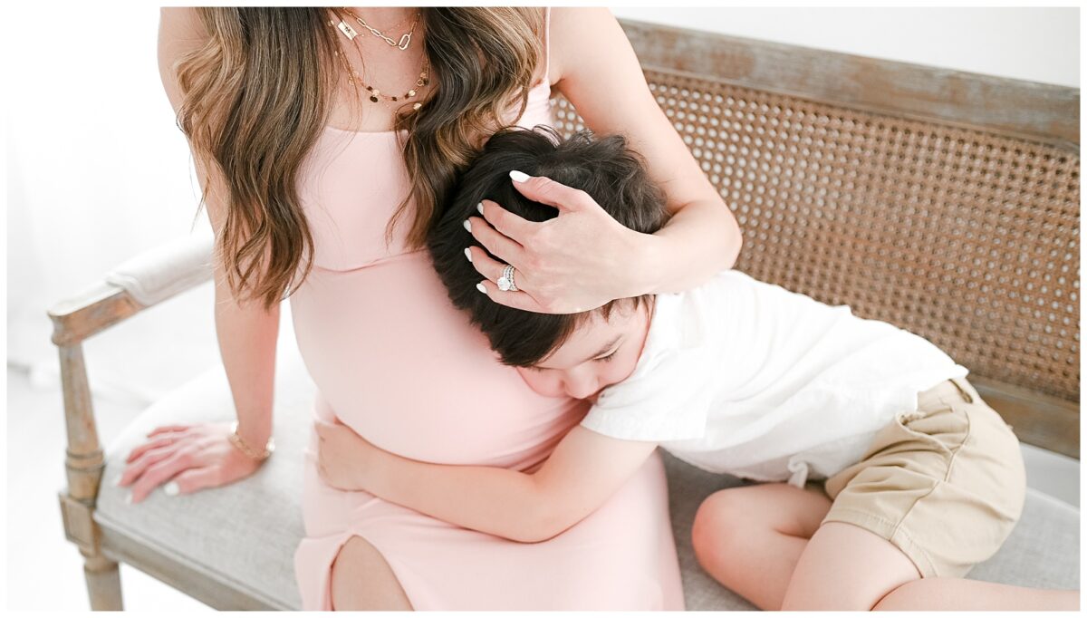 Austin studio maternity photography